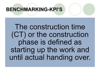 005 benchmarking-kpi's | PPT