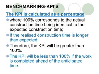 005 benchmarking-kpi's | PPT