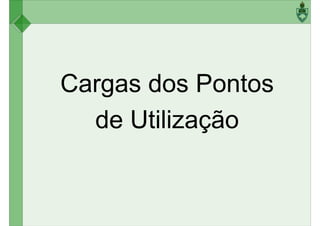 Cargas dos PontosCargas dos Pontos
de Utilização
 