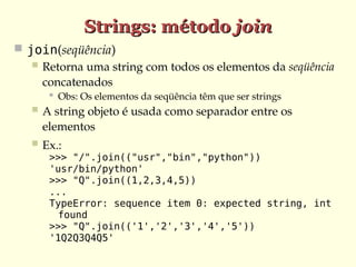 005 - Programando em Python - Tuplas e Strings.ppt