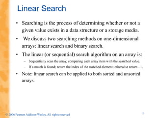 Searching Algorithms for students of CS and IT using C++ | PPT