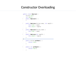 Types of Constructor , Super, and OOP principles. | PPTX