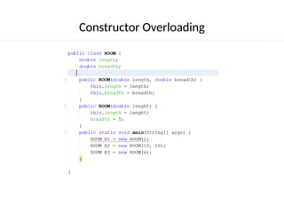 Types of Constructor , Super , and oop principles. | PPTX