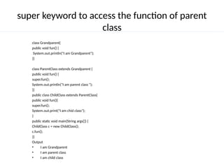 Types of Constructor , Super , and oop principles. | PPTX