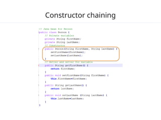 Types of Constructor , Super , and oop principles. | PPTX