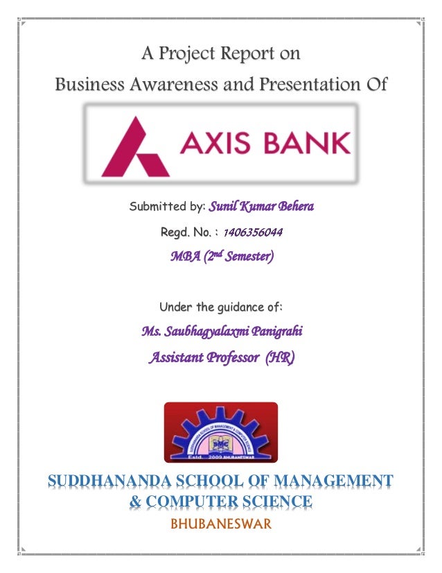 research report on axis bank