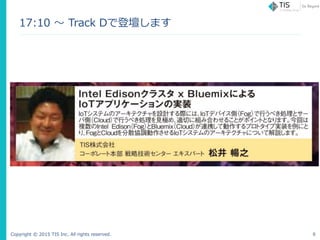 Copyright ? 2015 TIS Inc. All rights reserved.
17:10 ? Track Dǵǉޤ
6
 