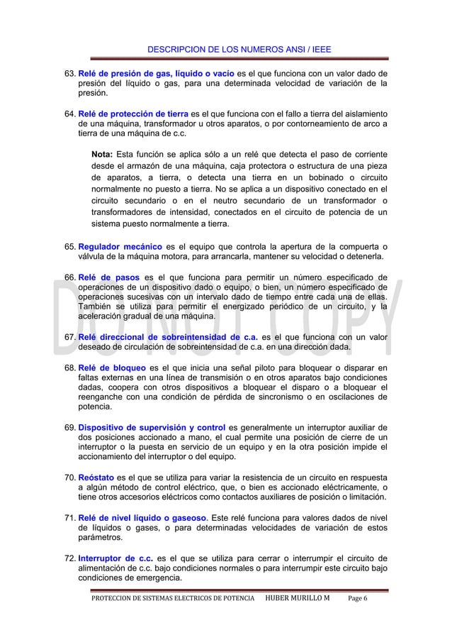 Codigos ANSI IEEE PROTECCION DE SEP.pdf