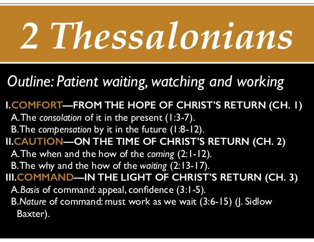 Tour Of Living Letters Introduction To 2 Thessalonians