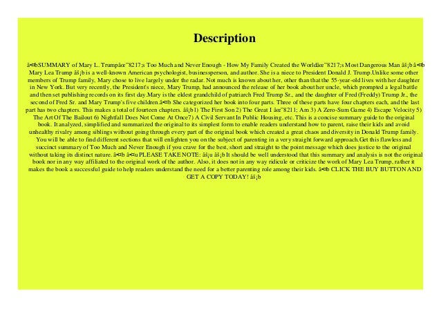 Pdf Free Download Summary Book Of Mary L Trump Too Much And Never Pdf Free Download Summary Book Of Mary L Trump Too Much And Never