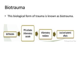 Biotrauma
• This biological form of trauma is known as biotrauma.
 