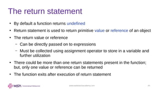 JavaScript - Chapter 6 - Basic Functions | PPT