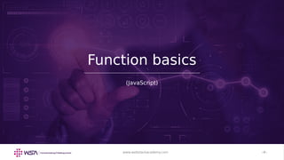 JavaScript - Chapter 6 - Basic Functions | PPT
