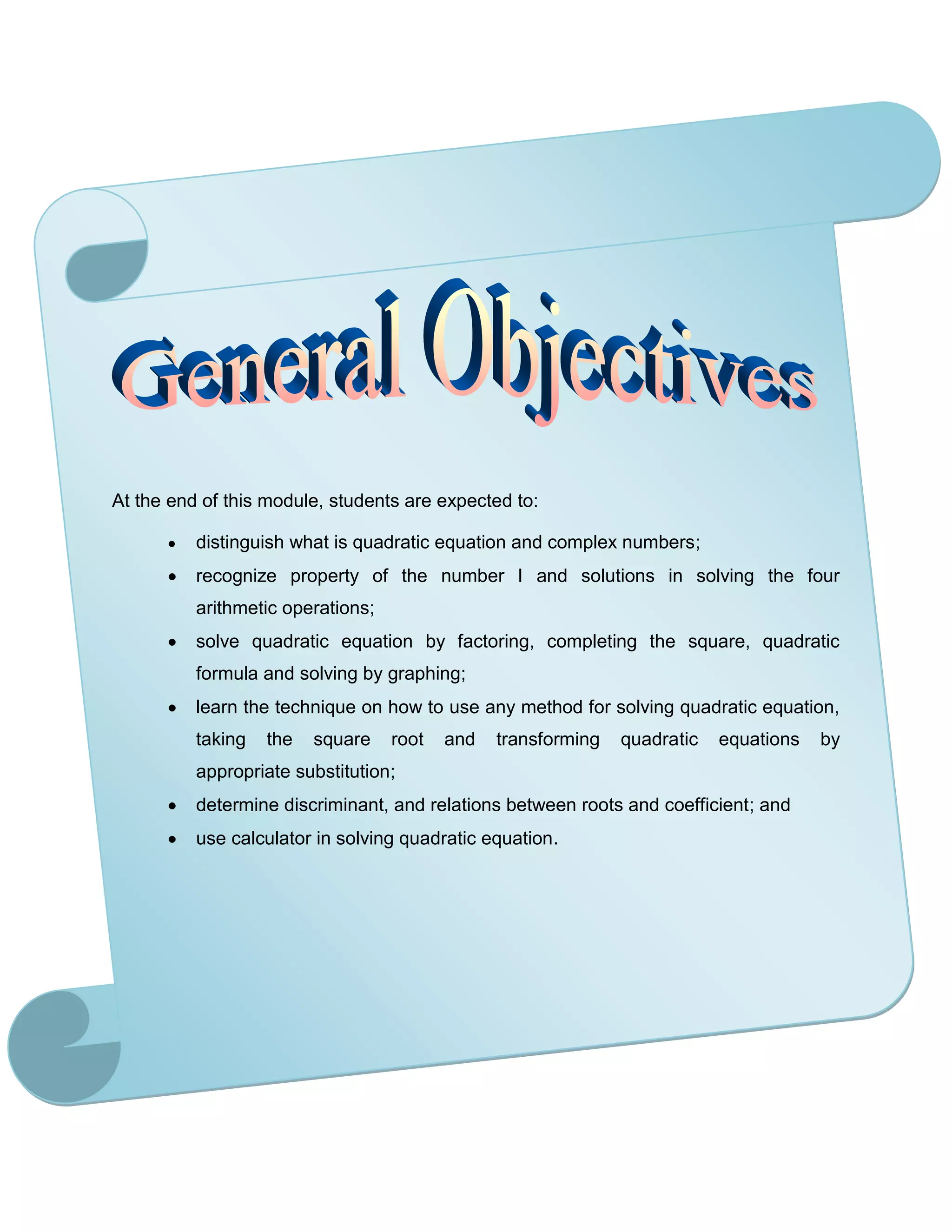 006 general objectives | PDF