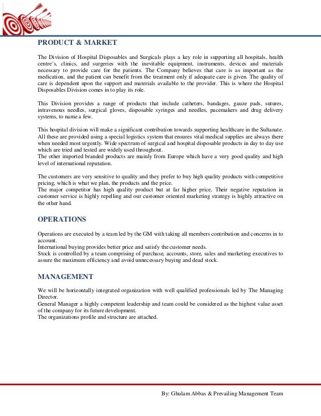 proposal for medical supplies how to write a proposal to sell a product