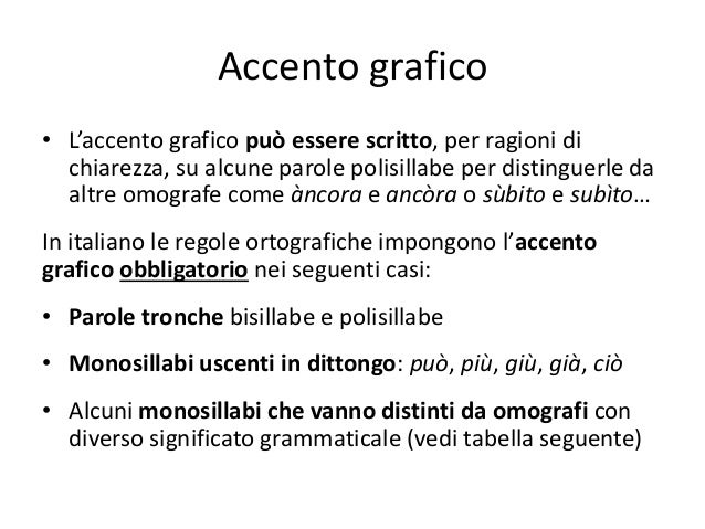 006 Sillabazione E Accenti Della Lingua Italiana