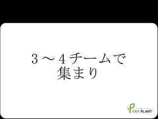 3 ～ 4 チームで 集まり 