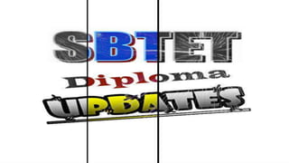 SBTET Diploma Updates