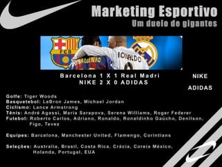 Estudo de Marcas - Nike Vs Adidas