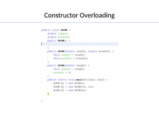 Comprehensive Guide to Java Constructors, Overloading, Overriding, and ...