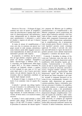 Atti parlamentari

– 3 –

Senato della Repubblica – N. 958

XVII LEGISLATURA – DISEGNI DI LEGGE E RELAZIONI - DOCUMENTI

O...
