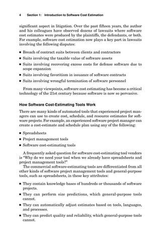 Introduction to Software Cost Estimation | PDF