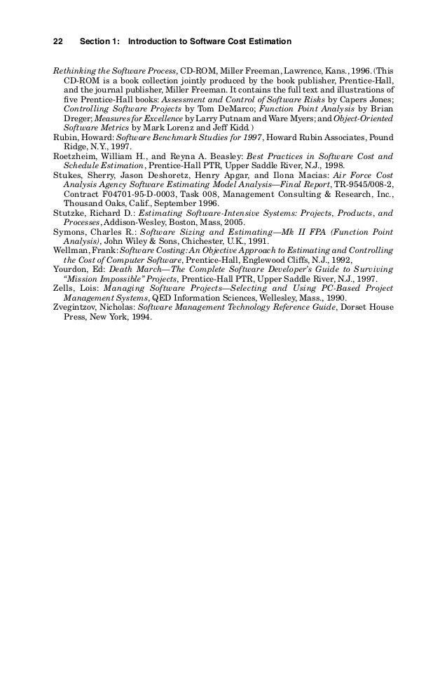 Introduction To Software Cost Estimation