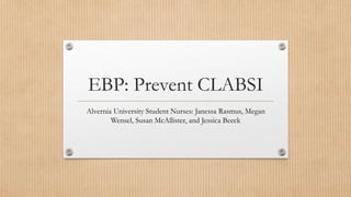 NUR 417 EBP Self Learning Module Powerpoint | PPTX