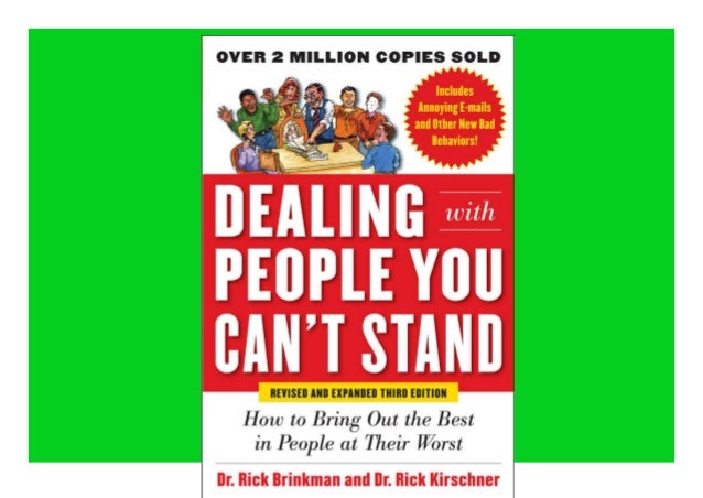 Download Pdf Dealing With People You Cana A A T Stand Revised And