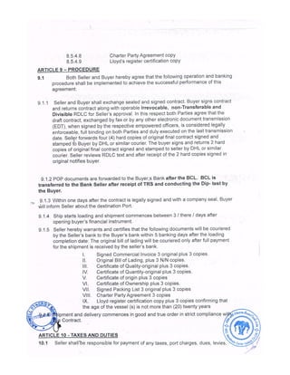 SUGAR CONTRACT WITH THAILAND