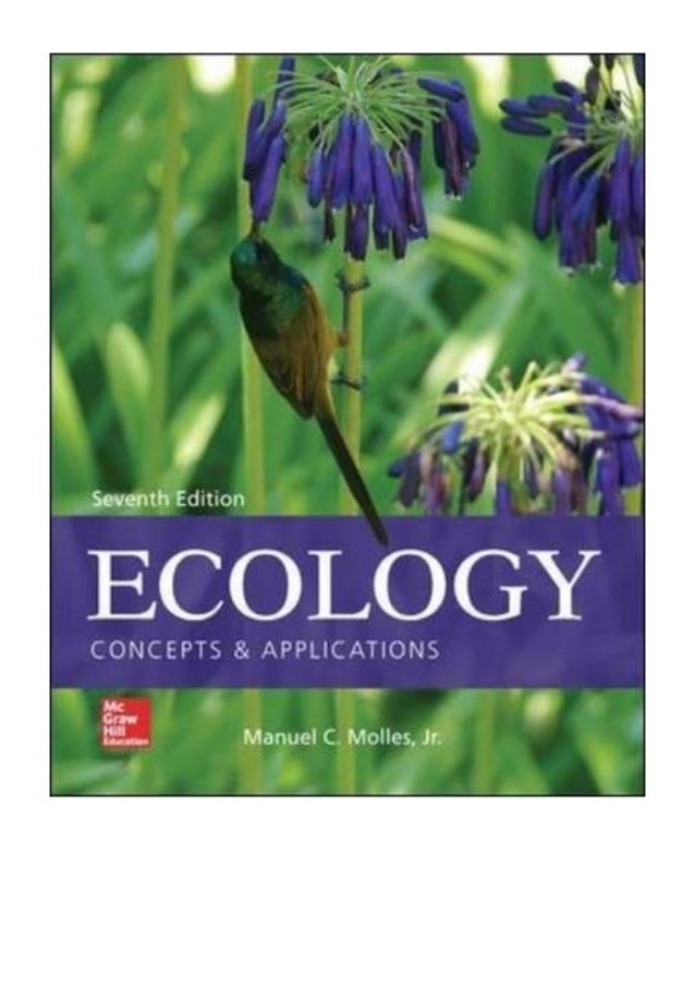 2015 Ecology Pdf Concepts And Applications Manuel C Molles