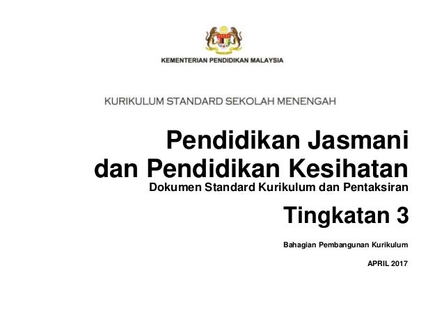 DSKP PJPK Tingkatan 3