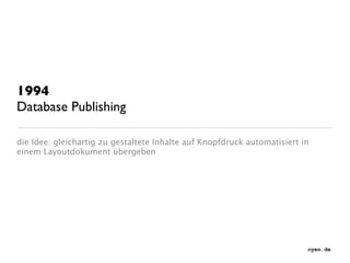 Evolution des Publishing | Reflexionen