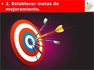 ♦ 2. Establecer metas de
  mejoramiento.
 