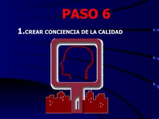 PASO 6
1.CREAR CONCIENCIA DE LA CALIDAD
 