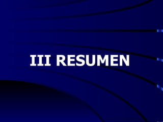 III RESUMEN
 