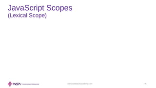 www.webstackacademy.com ‹#›
JavaScript Scopes
(Lexical Scope)
 
