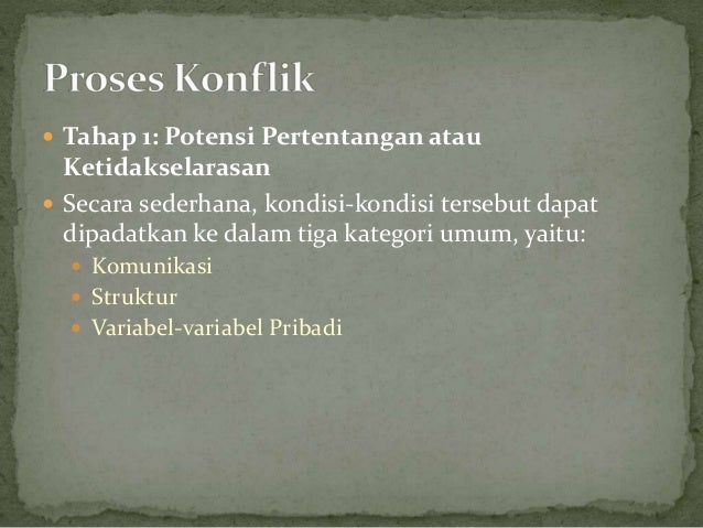 TEKNIK NEGOSIASI MATERI Konflik dan Negosiasi