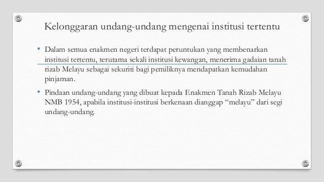 Land Law Tanah Rizab Melayu