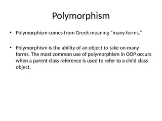 Understanding Polymorphism in Object-Oriented Programming with Java ...