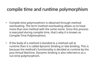 Understanding Polymorphism in Object-Oriented Programming with Java ...