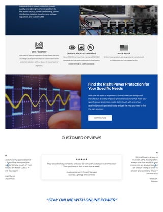 Reliable UL924 UPS Solutions | Online Power – Ensure Uninterrupted