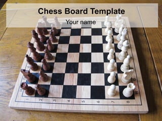 Chess Board Template
      Your name
 