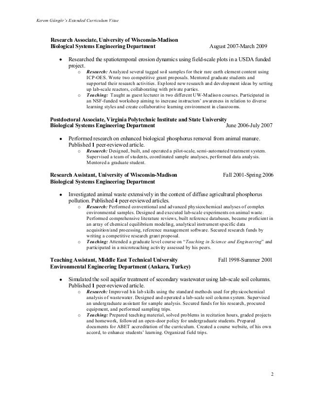 academic cv