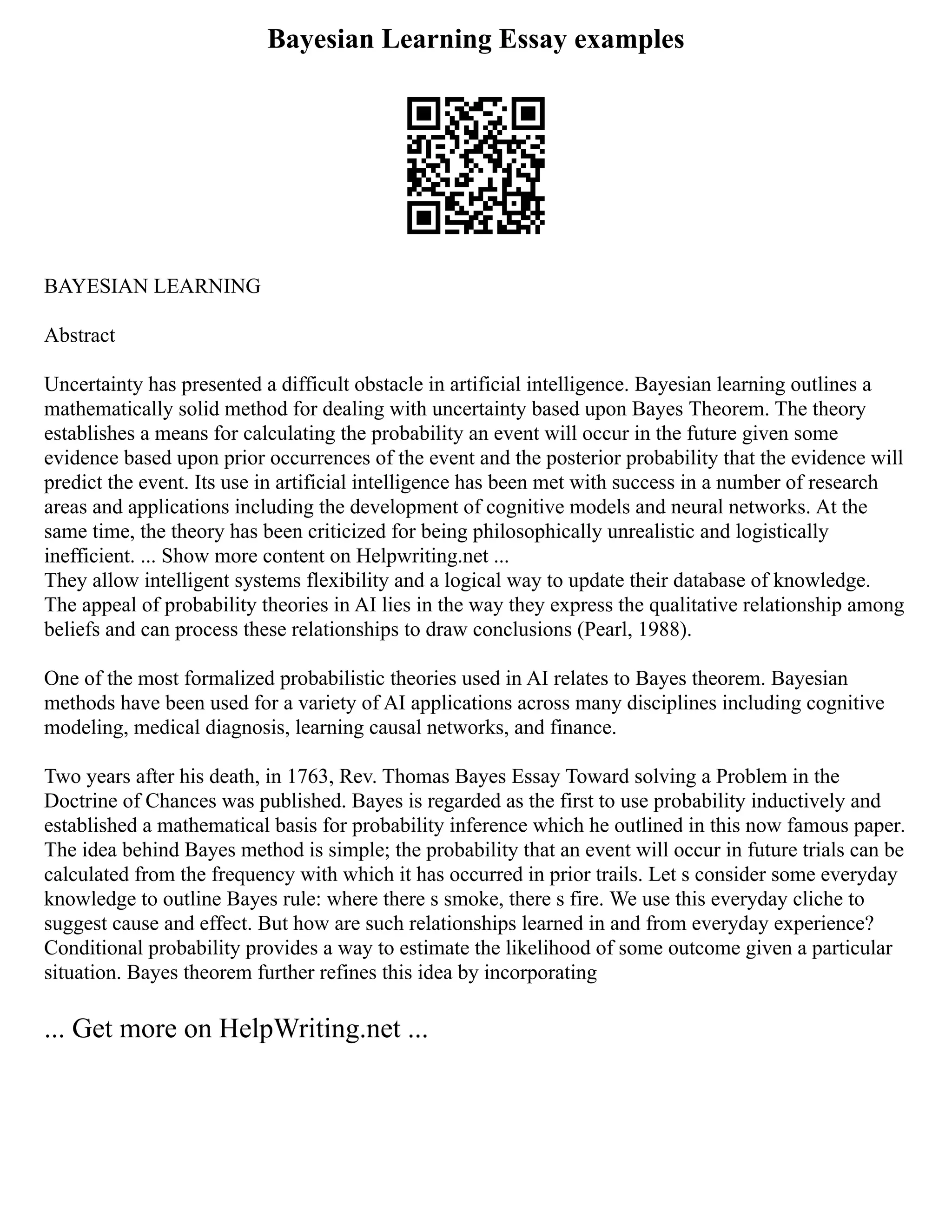 008 Interpretive Essay Example Examples Poem | PDF