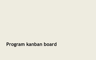 Program kanban board
 