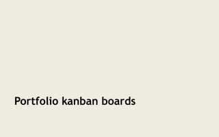Portfolio kanban boards
 