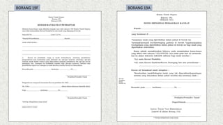 BORANG 19F BORANG 19A
 