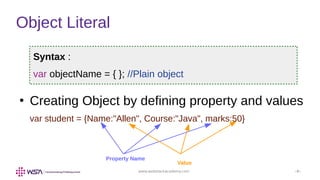  JavaScript - Chapter 8 - Objects