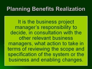 Planning Benefits RealizationPlanning Benefits Realization
 